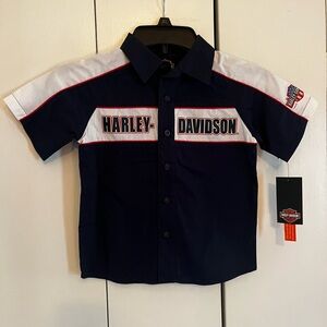 Harley-Davidson Kids Navy and White Shirt